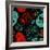 Background with Green, Black and Red Skulls-Alisa Foytik-Framed Art Print