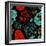 Background with Green, Black and Red Skulls-Alisa Foytik-Framed Art Print