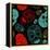 Background with Green, Black and Red Skulls-Alisa Foytik-Framed Stretched Canvas