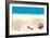 Background with Tropical Sand Beach-Milovelen-Framed Art Print