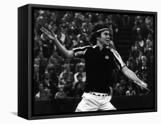 Backhand Volley by John Mcenroe-null-Framed Premier Image Canvas