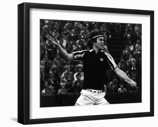 Backhand Volley by John Mcenroe-null-Framed Photographic Print