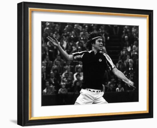 Backhand Volley by John Mcenroe-null-Framed Photographic Print