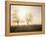 Backlit Trees and Morning Fog, Lechrain, Landsberg, Germany, Europe-Jochen Schlenker-Framed Premier Image Canvas