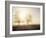 Backlit Trees and Morning Fog, Lechrain, Landsberg, Germany, Europe-Jochen Schlenker-Framed Photographic Print