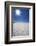 Backlit with Sun Star Shot of Hexagonal Shaped Salt Flats, Salar De Uyuni, Bolivia, South America-Kim Walker-Framed Photographic Print