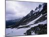 Backpacker Climbing Pass to Get to Glacier Grey, in the Torres Circuit, Chile, South America-Aaron McCoy-Mounted Photographic Print