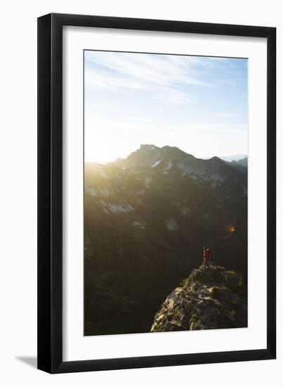 Backpacking Near The Pinnacle Peak Area. Mt. Rainier National Park, WA-Justin Bailie-Framed Photographic Print