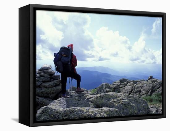 Backpacking on Gulfside Trail, Appalachian Trail, Mt. Clay, New Hampshire, USA-Jerry & Marcy Monkman-Framed Premier Image Canvas