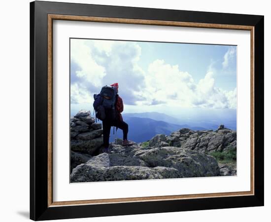 Backpacking on Gulfside Trail, Appalachian Trail, Mt. Clay, New Hampshire, USA-Jerry & Marcy Monkman-Framed Photographic Print