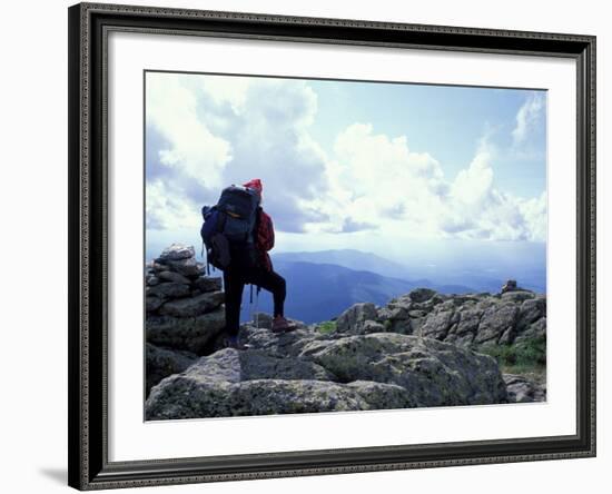 Backpacking on Gulfside Trail, Appalachian Trail, Mt. Clay, New Hampshire, USA-Jerry & Marcy Monkman-Framed Photographic Print