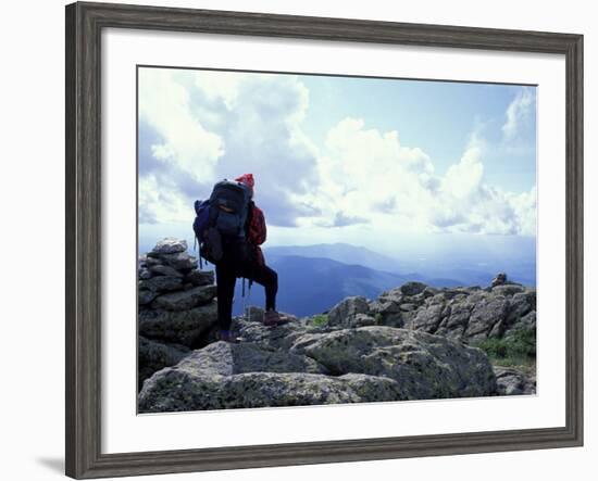 Backpacking on Gulfside Trail, Appalachian Trail, Mt. Clay, New Hampshire, USA-Jerry & Marcy Monkman-Framed Photographic Print