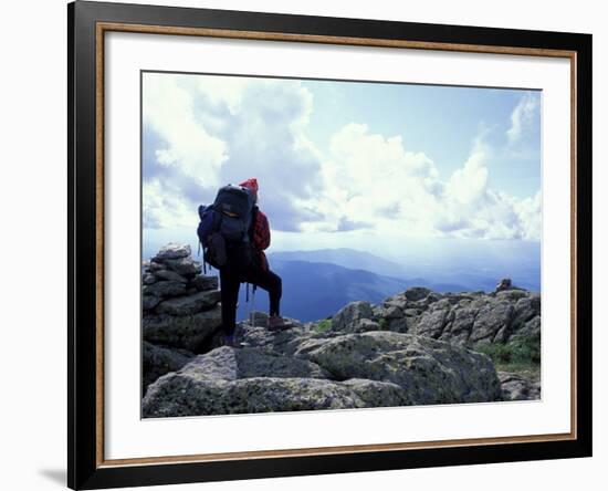 Backpacking on Gulfside Trail, Appalachian Trail, Mt. Clay, New Hampshire, USA-Jerry & Marcy Monkman-Framed Photographic Print