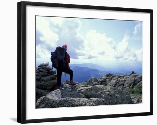 Backpacking on Gulfside Trail, Appalachian Trail, Mt. Clay, New Hampshire, USA-Jerry & Marcy Monkman-Framed Photographic Print