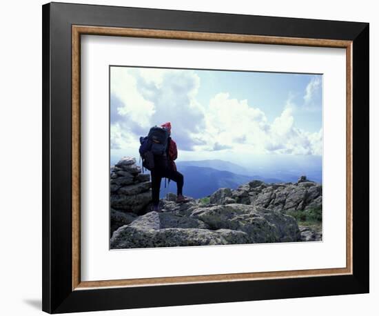 Backpacking on Gulfside Trail, Appalachian Trail, Mt. Clay, New Hampshire, USA-Jerry & Marcy Monkman-Framed Photographic Print