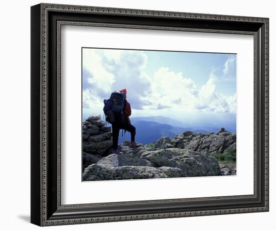 Backpacking on Gulfside Trail, Appalachian Trail, Mt. Clay, New Hampshire, USA-Jerry & Marcy Monkman-Framed Photographic Print