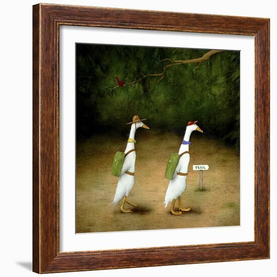 Backquackers-Will Bullas-Framed Giclee Print