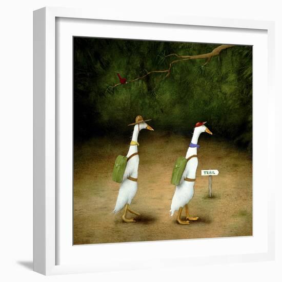 Backquackers-Will Bullas-Framed Giclee Print