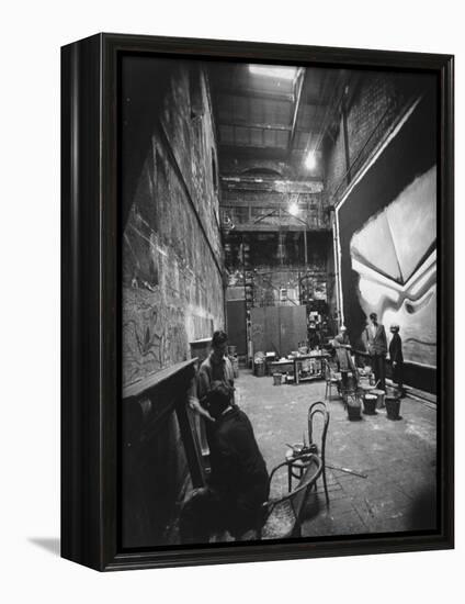 Backstage at the Abbey Theater, Dublin-Gjon Mili-Framed Premier Image Canvas