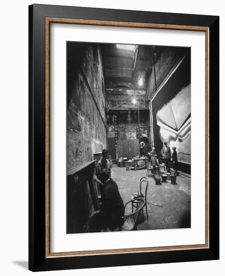 Backstage at the Abbey Theater, Dublin-Gjon Mili-Framed Photographic Print