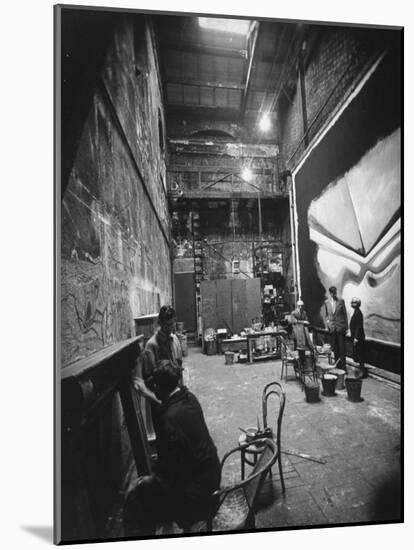 Backstage at the Abbey Theater, Dublin-Gjon Mili-Mounted Photographic Print