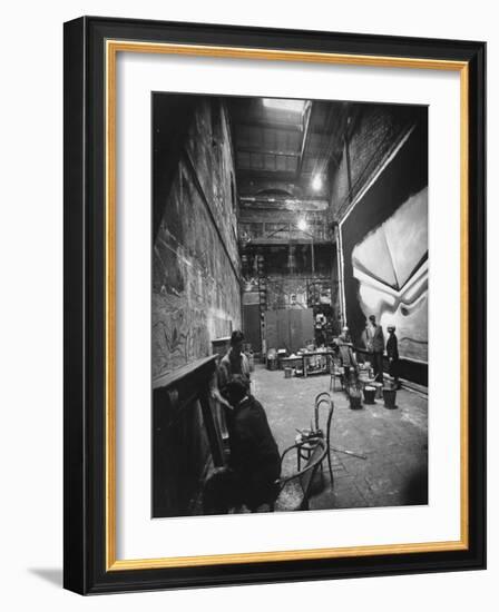 Backstage at the Abbey Theater, Dublin-Gjon Mili-Framed Photographic Print