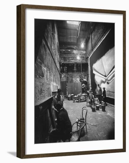 Backstage at the Abbey Theater, Dublin-Gjon Mili-Framed Photographic Print