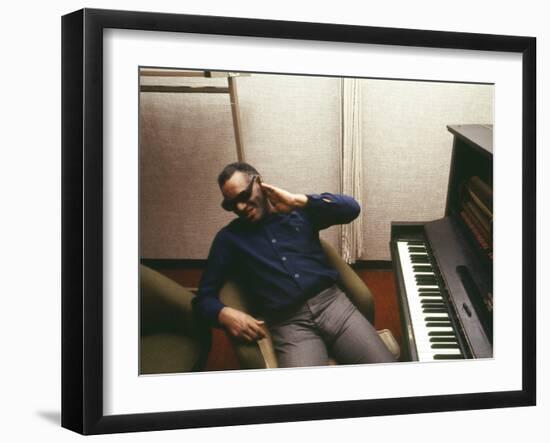 Backstage, Glen Campbell's Goodtime Hour TV Show, 1970-null-Framed Photo