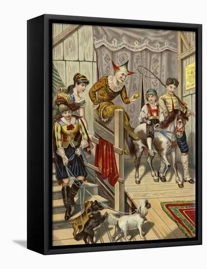 Backstage in a Circus-null-Framed Premier Image Canvas