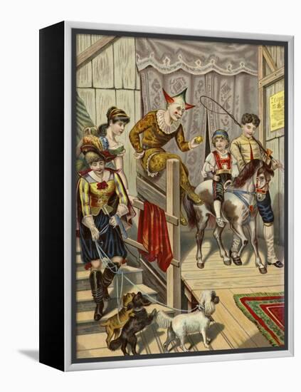 Backstage in a Circus-null-Framed Premier Image Canvas