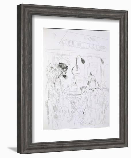 Backstage Scene at a Paris Bal De Nuit or Circus-French-Framed Giclee Print