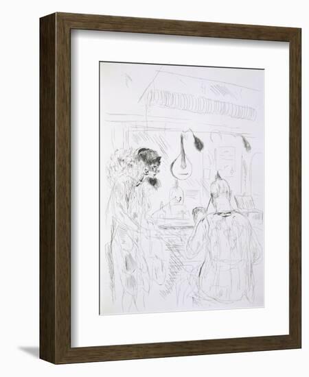 Backstage Scene at a Paris Bal De Nuit or Circus-French-Framed Giclee Print