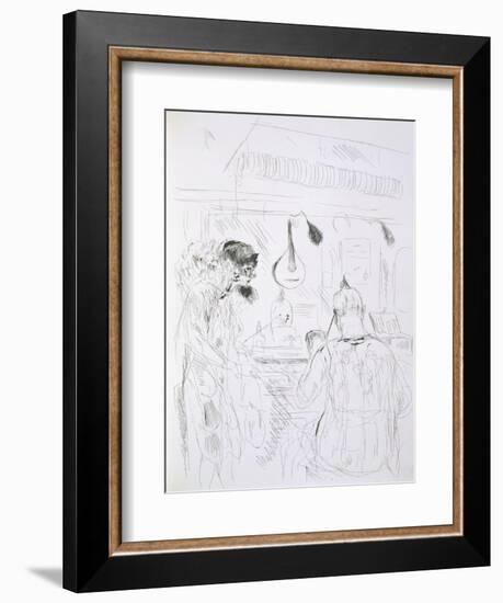 Backstage Scene at a Paris Bal De Nuit or Circus-French-Framed Giclee Print