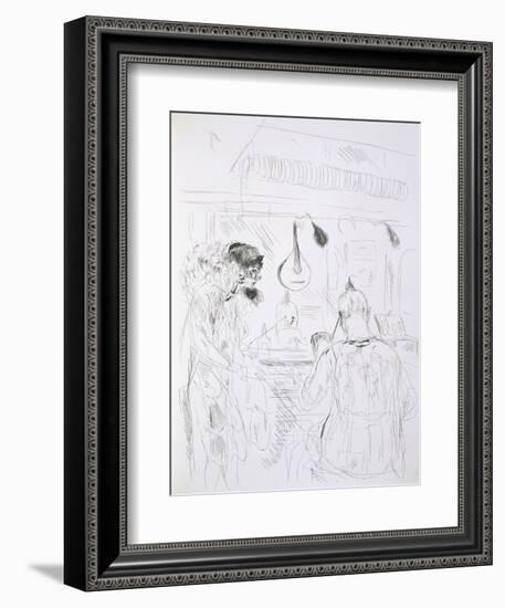 Backstage Scene at a Paris Bal De Nuit or Circus-French-Framed Giclee Print