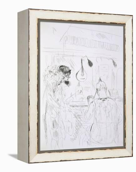 Backstage Scene at a Paris Bal De Nuit or Circus-French-Framed Premier Image Canvas