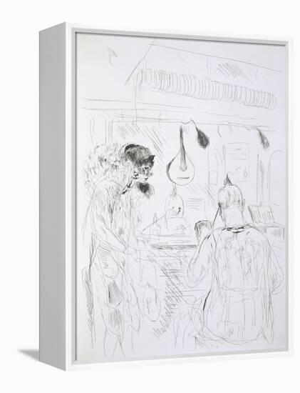 Backstage Scene at a Paris Bal De Nuit or Circus-French-Framed Premier Image Canvas