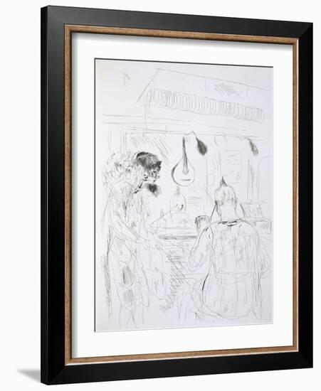 Backstage Scene at a Paris Bal De Nuit or Circus-French-Framed Giclee Print