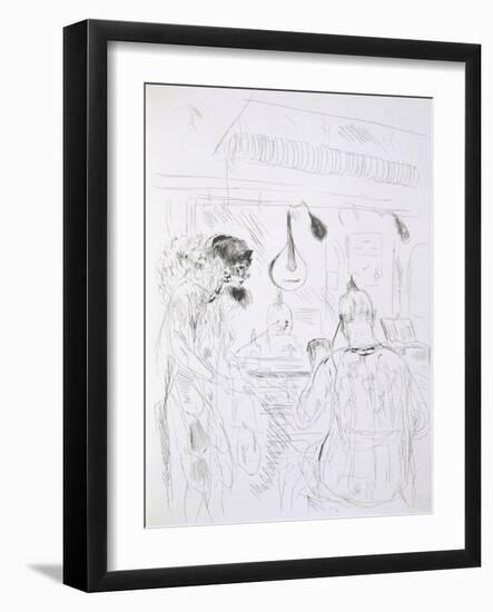 Backstage Scene at a Paris Bal De Nuit or Circus-French-Framed Giclee Print