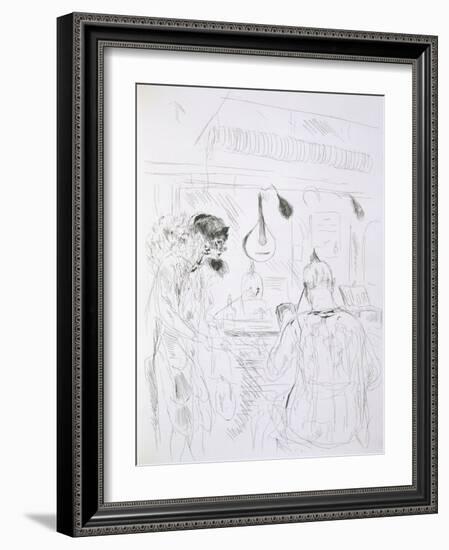 Backstage Scene at a Paris Bal De Nuit or Circus-French-Framed Giclee Print