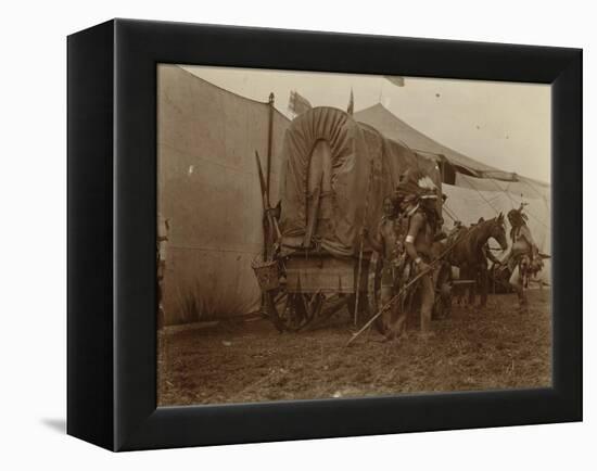 Backstage With The Wild West Show-null-Framed Stretched Canvas