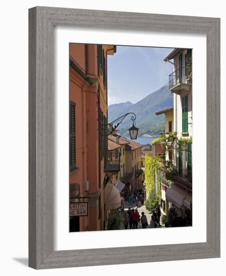 Backstreets of Bellagio, Lake Como, Lombardy, Italian Lakes, Italy, Europe-Peter Barritt-Framed Photographic Print