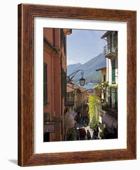 Backstreets of Bellagio, Lake Como, Lombardy, Italian Lakes, Italy, Europe-Peter Barritt-Framed Photographic Print