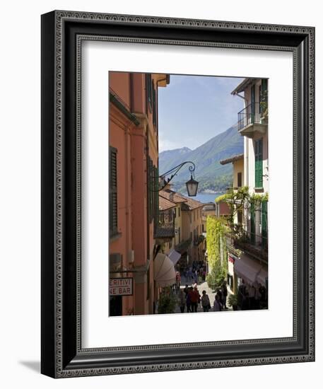 Backstreets of Bellagio, Lake Como, Lombardy, Italian Lakes, Italy, Europe-Peter Barritt-Framed Premium Photographic Print