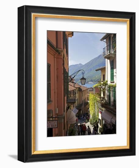 Backstreets of Bellagio, Lake Como, Lombardy, Italian Lakes, Italy, Europe-Peter Barritt-Framed Premium Photographic Print