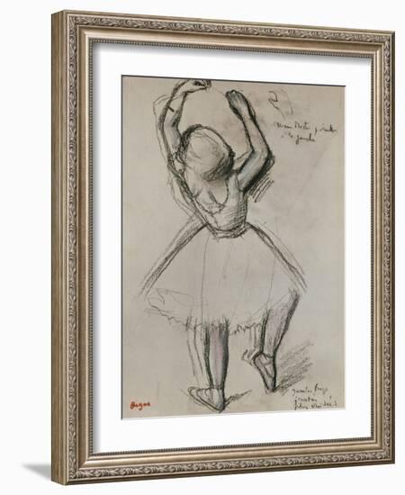 Backview of a Dancer-Edgar Degas-Framed Giclee Print