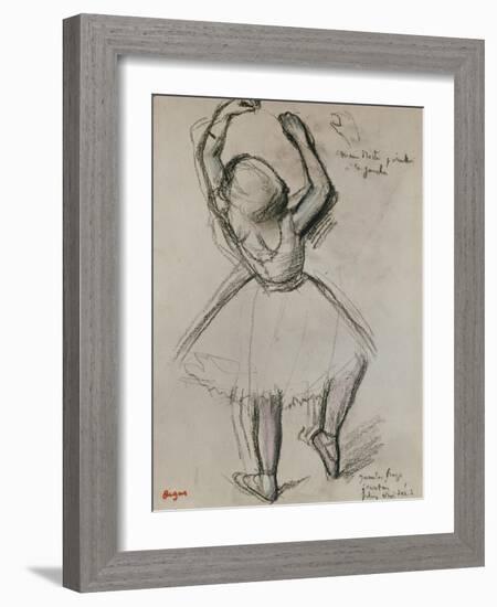 Backview of a Dancer-Edgar Degas-Framed Giclee Print