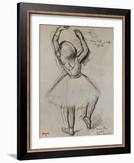 Backview of a Dancer-Edgar Degas-Framed Giclee Print