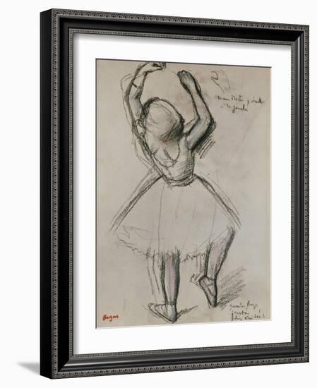 Backview of a Dancer-Edgar Degas-Framed Giclee Print