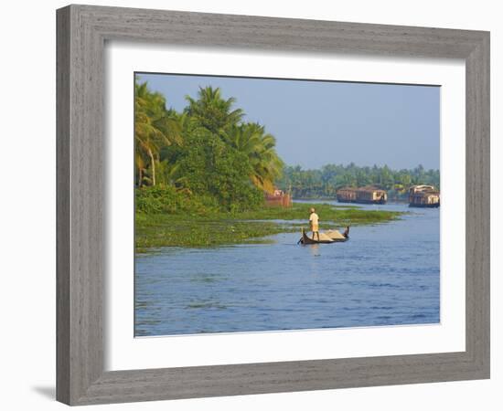 Backwaters, Allepey, Kerala, India, Asia-Tuul-Framed Photographic Print