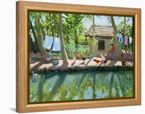 Backwaters, India-Andrew Macara-Framed Premier Image Canvas